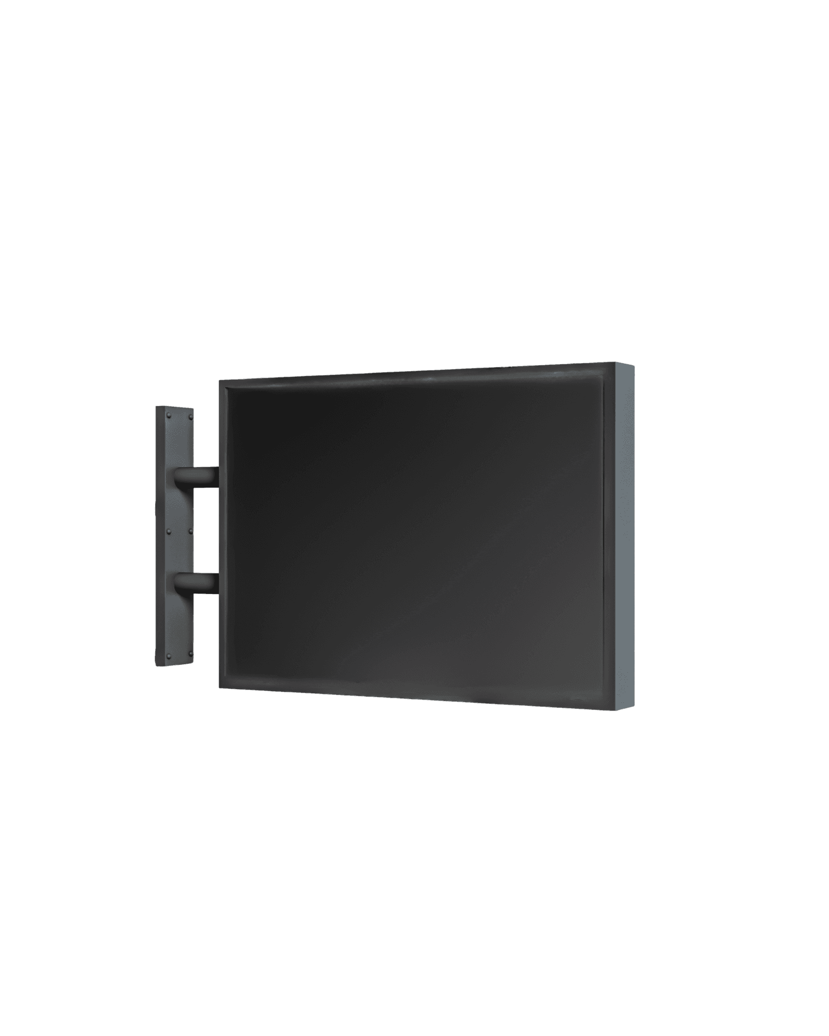 Banderola LED doble cara montada en pared