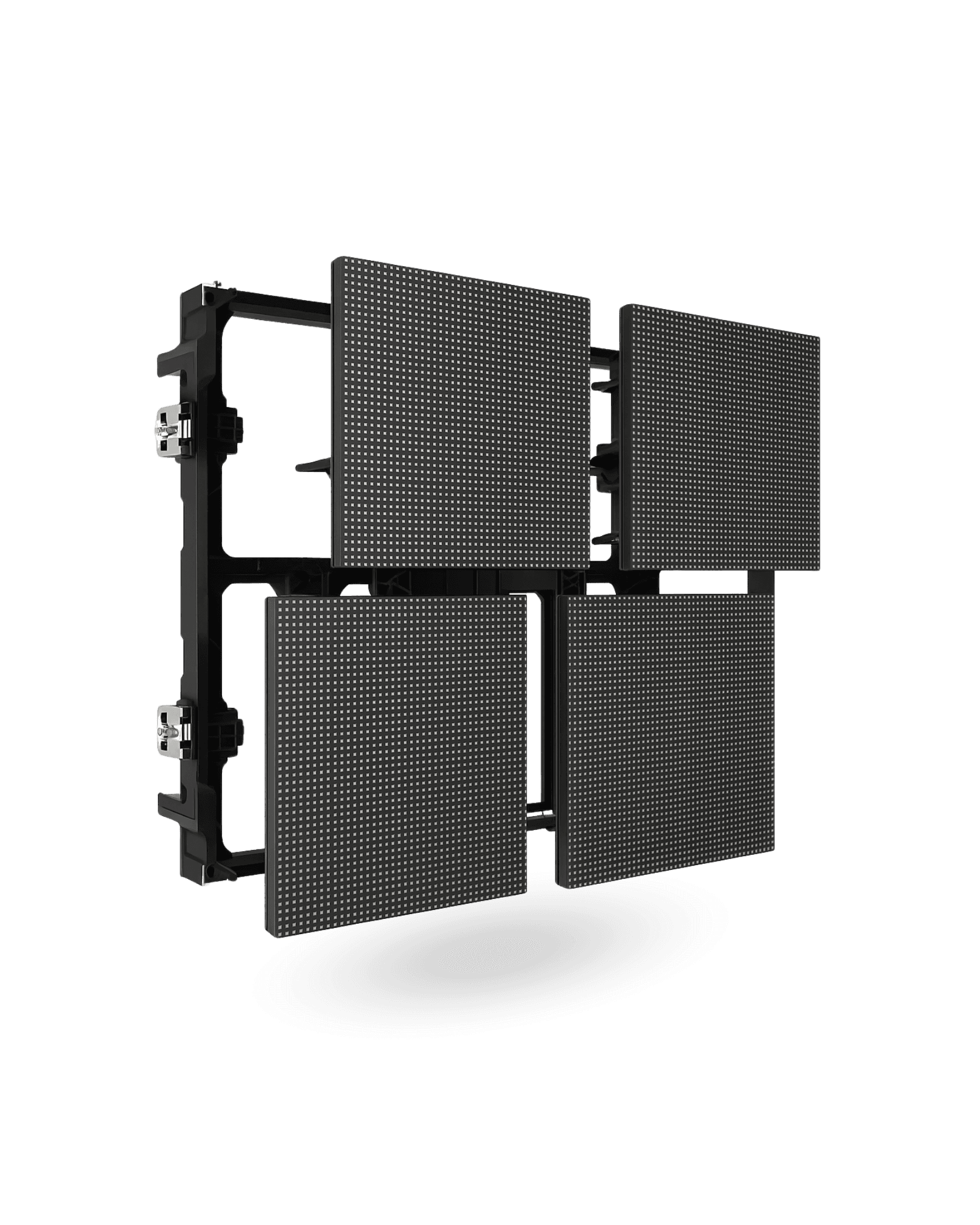 Módulo LED desmontado mostrando mantenimiento frontal