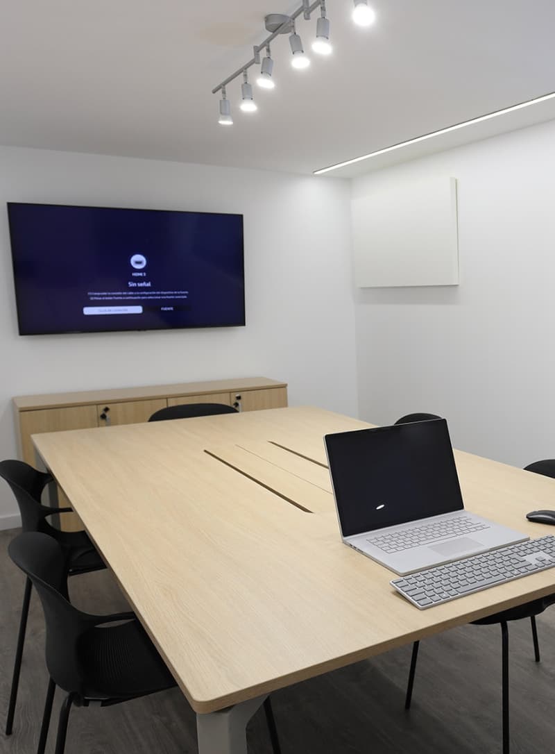 Espacio de coworking con soluciones audiovisuales